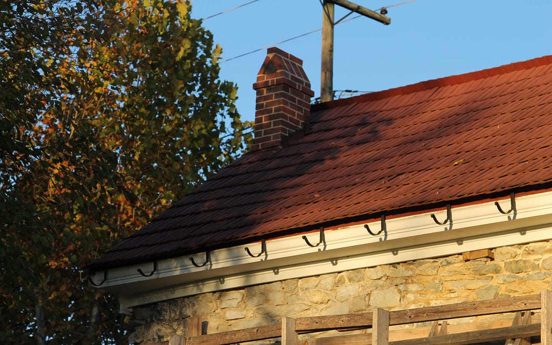 This is the Stone House Foundation, side-lap roofing in Stephens City, VA