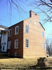 restoration, preservation, brick building, white windows, millwork